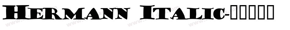 Hermann Italic字体转换